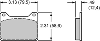 Wilwood 6617 BP10 Brake Pad