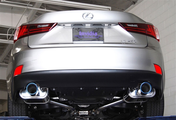Invidia Q300 Axle-Back Exhaust System with Rolled Titanium Burnt Tips for IS250/350