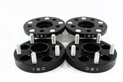 ISC Suspension 5x100 Hub Centric Wheel Spacers 15mm Black