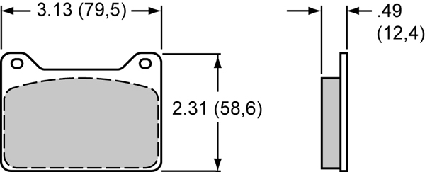 Wilwood 6617 BP30 Brake Pad