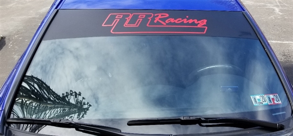 RR Racing Windshield Decal