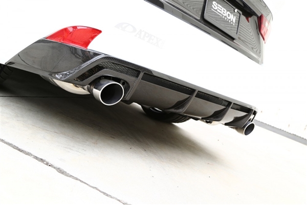 Seibon 14 Lexus IS350 F Sport RF-Style Carbon Fiber Rear Lip