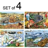 easy and simple puzzles for adults with dementia or Alzheimer's animal habitats environment birds polar bears africa safari fox fish sea ocean