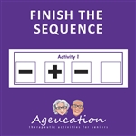 Finish the sequence ageucation game for alzheimers dememtia and memory loss