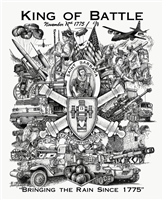 King of Battle army artillery art print