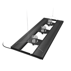 Aquatic Life Hybrid T5HO 4 Lamp Light Fixture 48" - BLACK