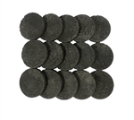 Boston Aqua Farms Ceramic Reef Discs - 15 Per Bag - BLACK