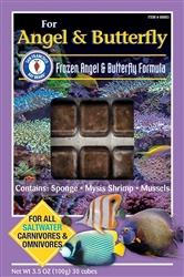 Bay Brand FROZEN Angelfish & Butterfly 3.5oz 100g Cube