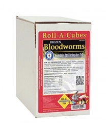 Bay Brand FROZEN Bloodworms - Roll A Cube 2lb