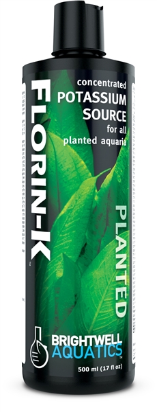 Brightwell Florin-K - Potassium Source Fertilizer for all Planted Freshwater Aquaria 500mL