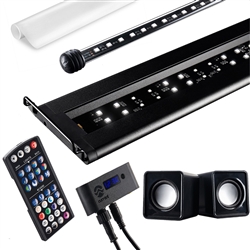 Current USA Serene Freshwater LED Kit 24"-36" w/ Background LED, WIreless Remote Control and Speakers