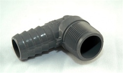 Insert Elbow 1"MPT x 1"Hose - GRAY