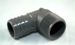 Insert Elbow 1.25"MPT x 1.25"Hose - GRAY