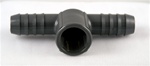 Insert Tee 3/4"FPT x 3/4"Hose x 3/4"Hose - GRAY