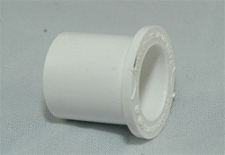 PVC Reducer Bushing 3/4" x 1/2" - SxS WHITE