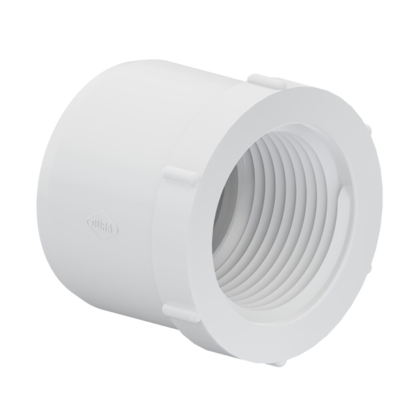 PVC Reducer Bushing 1.5" x 1" - SxT WHITE