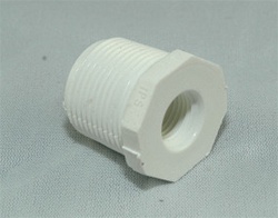 PVC Reducer Bushing 3/4" x 1/4" - TxT WHITE