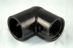 PVC Elbow 1" - SxT BLACK