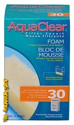 Hagen AquaClear 30 Foam Filter Insert - 3 pk