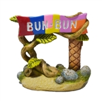 Hikari Resin Ornament - Weird Waters Bun Bun Sign