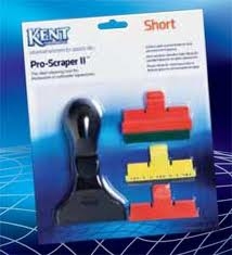 Kent Marine Pro Scraper II Short W/Plastic,Stainless & Cloth Blades