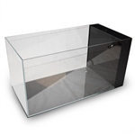 Lifegard Crystal Peninsula Aquarium - Low Iron Ultra Clear - Side Filter With Pump 23.6"x11.8"x11.8" - 14.2 Gallons