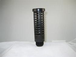 Black Suction Screen 1" x 4" Tall 3/4" Male Thread