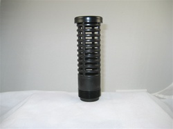 Black Suction Screen 1" x 6" Tall 1" Male Thread