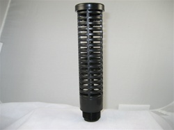 Black Suction Screen 1" x 6" Tall 3/4" Male Thread