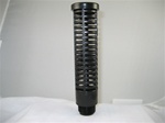 Black Suction Screen 1" x 8" Tall 3/4" Male Thread