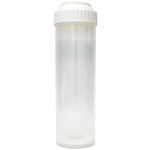 RO 10" Empty Clear Cartridge Refillable (Screw Top) - White