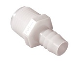 Nylon Adapter 1/4"MPT x 3/16"Hose