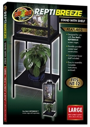 Zoomed Reptibreeze Stand W/Shelf Xtra Large