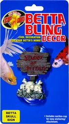 Zoomed Betta Bling  Skull Sign