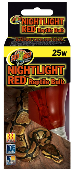 Zoo Med Nightlight Red Reptile Bulb 25W CSA Approved