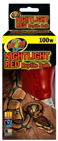 Zoo Med Nightlight Red Reptile Bulb 100W CSA Approved