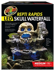 Zoomed Repti Rapids LED Skull Waterfall MED