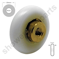 Two Replacement Shower Door Wheels -SDR-019-19