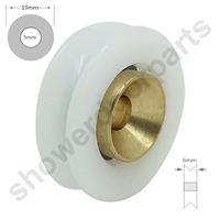 Two Replacement Shower Door Wheels -SDR-IMA-25mmv