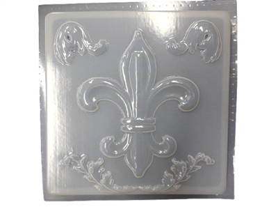 Fleur De Lis concrete stepping stone mold 1158