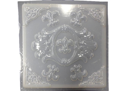 Fleur De Lis concrete stepping stone mold 1161