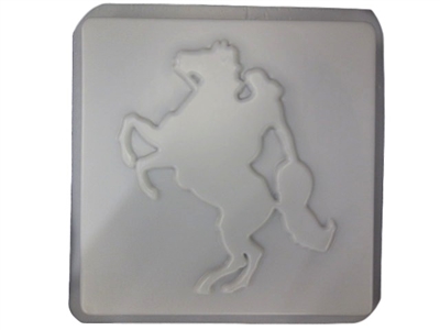 Cowgirl Horse Concrete Mold 1200