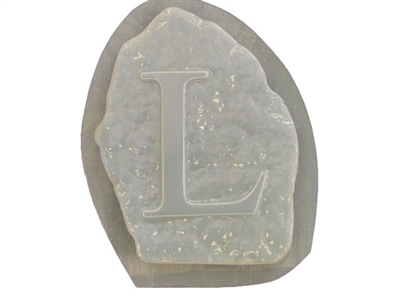 Letter L Concrete Stepping Stone Mold 1206