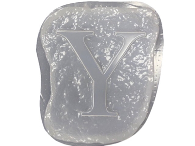 Letter Y Concrete Stepping Stone Mold 1207