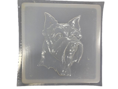 Schnauzer Concrete Stepping Stone Mold 1254