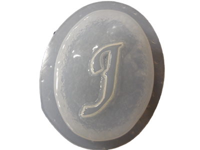 J Monogram Letter Soap Mold 4692