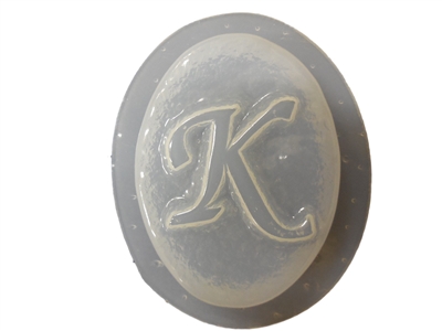 K Monogram Letter Soap Mold 4693