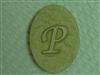P Monogram Letter Soap Mold 4698
