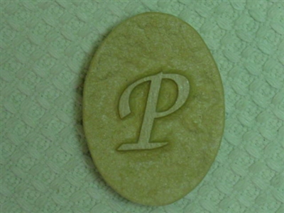 P Monogram Letter Soap Mold 4698