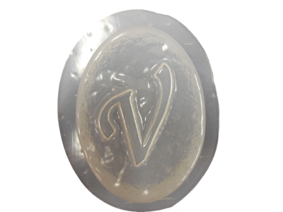 V Monogram Letter Soap Mold 4704